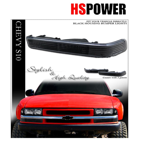 DNA Motoring Smoked Headlight & Bumper Signal Set – For Chevy S10/Blazer 1998-2004