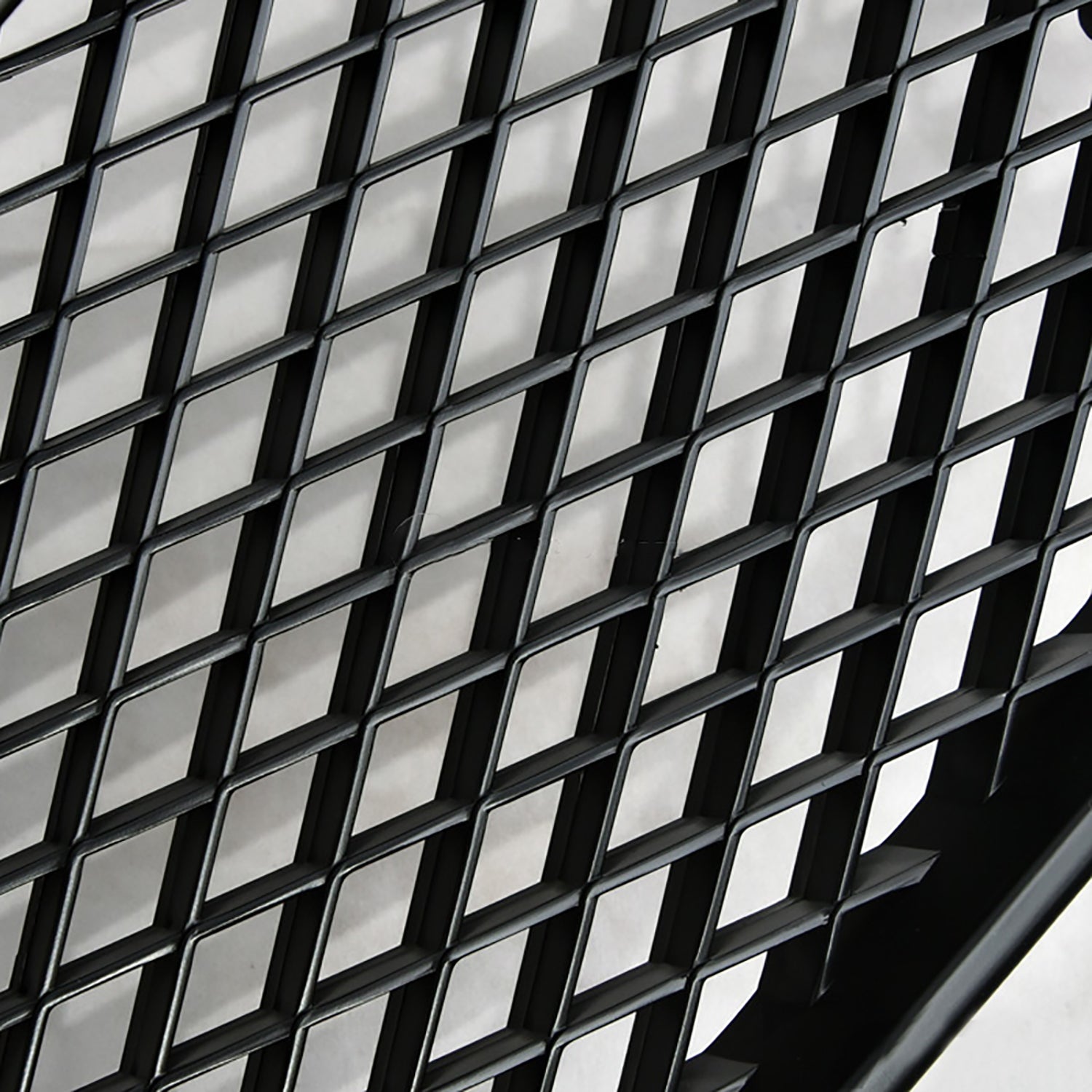 Stehlen 642167820512 Mesh Front Hood Bumper Grille With Fog Lights Hole Black For 2005 2009 Ford Mustang Gt