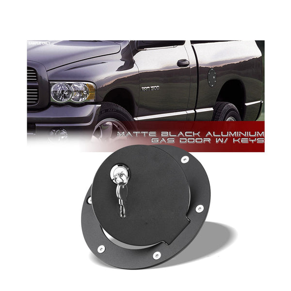 Matte Black Aluminum Fuel Door Cover for DODGE RAM HS Power